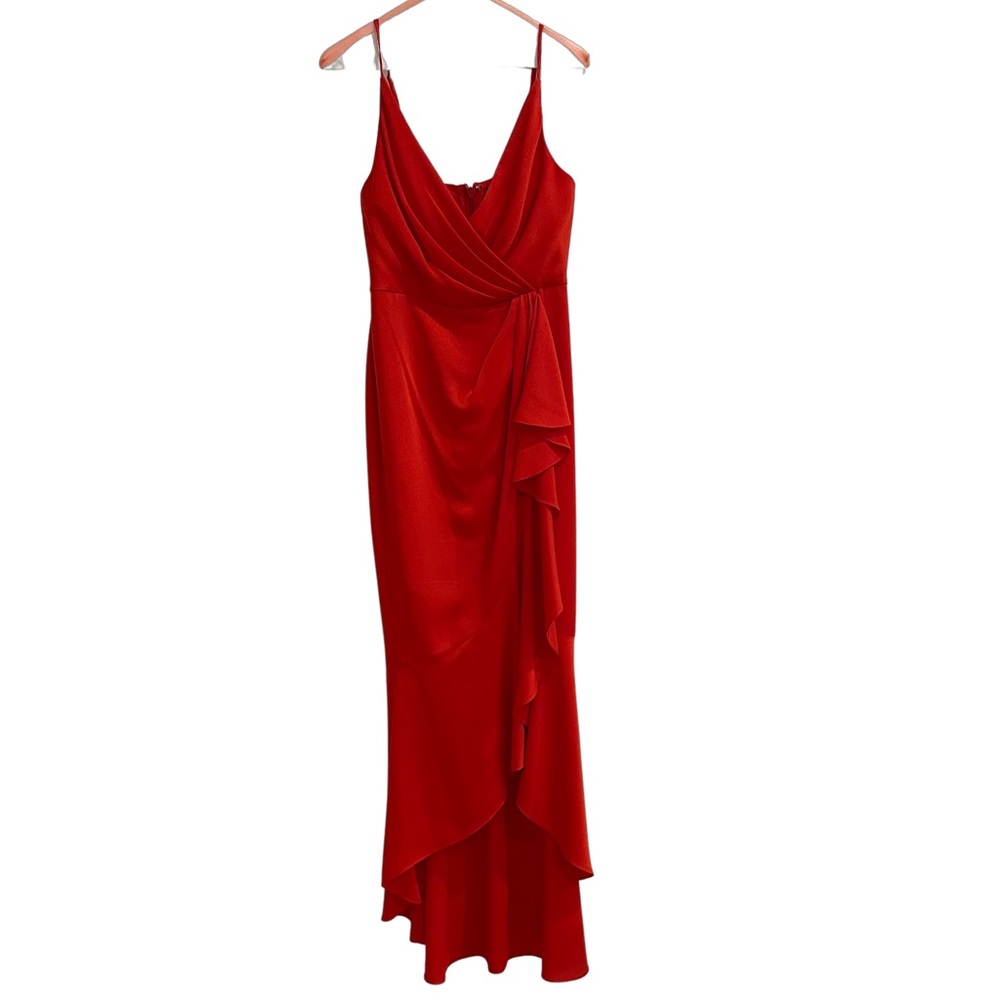 BCBGMaxazria Red Wrap Dress Size 4